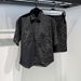 Men's Clothing Short Sleeved Shirt Men's Trendy Brand 2025 Summer New Suit Black Sports Fashion Straight Workwear Casual Shorts Men_viptrois.com