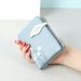 Wallet Card Cases Women's Short Creative Soft Leather Texture Small Wallet Multiple Card Slots Small Daisy Print Coin Purse_viptrois.com