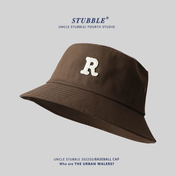 Original Letter Fisherman Hat With Large Head Circumference And Large Size Hat For Men And Women, Spring And Summer Sun Hat_viptrois.com