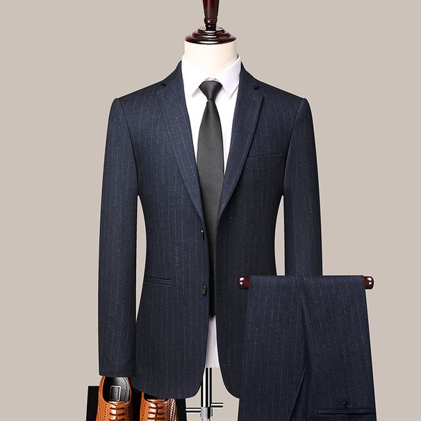 Men's Business Casual Men's Suit, Middle-Aged Wool High-End Professional Suit Jacket, Non Ironing Top_viptrois.com
