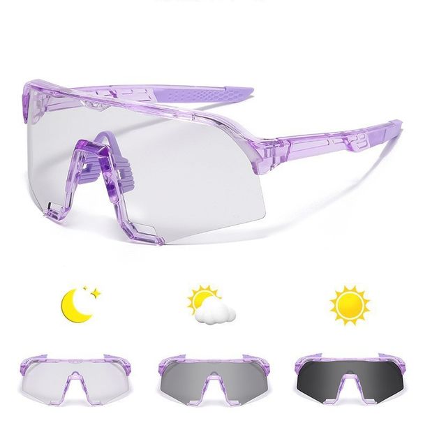 Day And Night Riding Glasses Men And Women Marathon Running Mountain Bike Windproof Goggles Discoloration Sports Sunglasses_viptrois.com