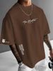 2025 American Fashion Brand Men's New Fashionable Letter Printed Short Sleeved T-shirt Casual Top_viptrois.com
