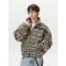 Autumn And Winter New Ethnic Style Jacquard Fleece Men's Jacket Stand Collar Cardigan Casual Warm Top Jacket_viptrois.com