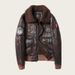 Men's Aviator Style PU Leather Jacket With Embroidered Patches, Fleece-Lined Biker Coat For Winter (Black, Brown, Vintage Brown)_viptrois.com
