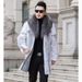 Men's Clothing Men's Mid Length Mink Coat, Whole Mink Cross Mink Fox Fur Collar Jacket, Mink Fur Casual Zipper Jacket_viptrois.com