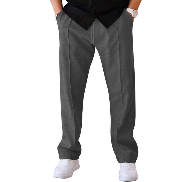 Men's Clothing New European And American Straight Men's Pants Spring And Autumn Loose Sports Casual Trousers American Terry Straight Pants_viptrois.com