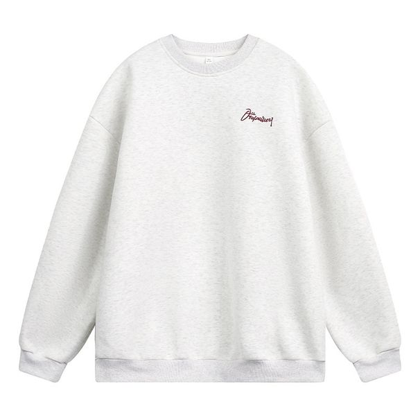 Nordmann Heavy Industry Color-Block Embroidery Crew Neck Sweatshirt For Men, Autumn New Heavyweight Texture Pullover, Trendy_viptrois.com