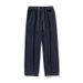 Men's Clothing Denim Retro Jeans For Men, New Spring Models, Pleated Design At The Bottom, American Loose Style, Personality Waist Rope Trousers_viptrois.com