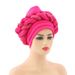 New Space Layer Color Matching Sequin Twist Turban Hat Fashion Exaggerated Ball Turban Hat_viptrois.com