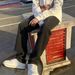 Men's Clothing Men's High Stretch Casual Trousers Loose Fitting Washed Distressed Straight Leg For Formal & Casual_viptrois.com