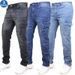 Men's Slim Fit Elastic Skinny Jeans Solid Color Style With Side Pockets New Version Hot Selling_viptrois.com