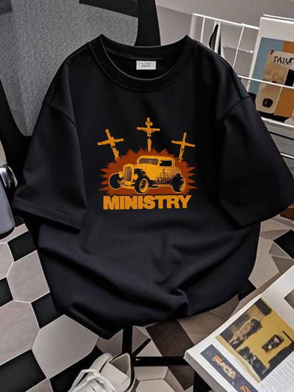 Classic Ministry Poster Country Music Men All Size T-Shirt B35 Comfortable Versatile Graphic Unisex Casual Top For Everyday Wear Streetwear_viptrois.com