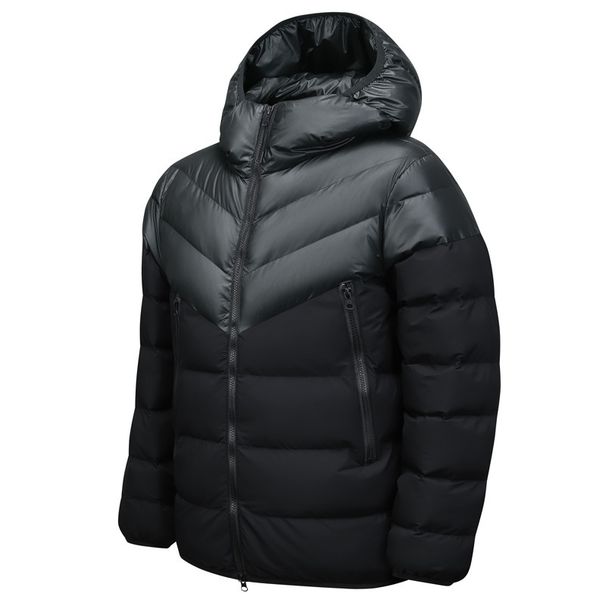 Men's Slim Fit Hooded Puffer Jacket – 11 Trendy Colors (Lightweight Polyester, Zipper Front, Streetwear Essential)_viptrois.com