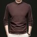 Popular Middle-aged Men's Double-sided German Fleece Sweater T-shirt Autumn And Winter Thickened Bottoming Shirt_viptrois.com