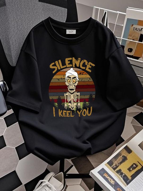 Achmed The Dead Terrorist Silence I Keel You T-Shirt Size S-5XL Designer Clothes Versatile Top For Everyday Wear Soft Streetwear Fashion Unisex_viptrois.com