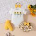 "Baby Girl Waffle Knit Short Sleeve Romper With Floral Embroidery & Ruffled Shorts Set – Soft Cotton Blend, Breathable & Stylish (0-18M)"_viptrois.com