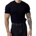 Men's Clothing Fashion High End T Shirt Men's Summer Sweater Breathable Casual Men's Short Sleeved Light Mature Men's T Shirt Top_viptrois.com