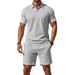 Men's Clothing Summer Casual All Match Suit Two Piece Suit Fashion_viptrois.com