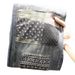 Vintage Washed Denim Jeans For Men, Embroidered & Patchwork Design, Relaxed Straight Leg Trousers With Retro Style_viptrois.com