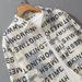 Autumn Men's Fashion Letter Printed Simple Short Sleeved Shirt Made Of Pure Cotton, Casual And Loose, Popular Men's Shirt_viptrois.com