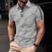 American European New Fashion 2025 Summer Men's Casual Trendy Turn-down Collar Short Sleeve Dot T-shirts Male Polo Shirts Tops_viptrois.com