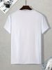 T-shirt Uomo 180g In Cotone 100% Con Stampa Gattino Divertente, Girocollo Traspirante E Confortevole, Maglietta Casual Estiva_viptrois.com