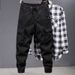 Overalls Men's Autumn Thin Korean Version Trendy Brand Loose Large Size Casual Pants Youth Outdoor Multi-pocket Leggings Pants_viptrois.com