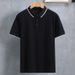 Men's Clothing Plus Size Summer New Men's Short Sleeved Polo Shirt Thin Plus Size Loose Lapel Boys Short Sleeved T Shirt Tops_viptrois.com