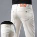 2026 European High-end Men's Cropped Jeans, Korean Style, Casual Slim Fit, Stretchy Tencel, Summer Thin Version_viptrois.com