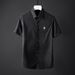 Slim Fit Cotton Shirt With Imported Crystal Rhinestone Skull Design Casual Modern Short Sleeve White Inelastic Single Breasted_viptrois.com