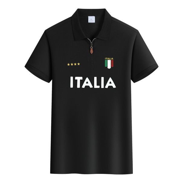 Five-star Half-zipper Polo Shirt, Football Fan Commemorative T-shirt_viptrois.com