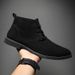 Men's Classic Pointed Toe Ankle Boots - Genuine PU Leather Low-Cut Martin Boots For Men (Size 39-46) - Stylish & Durable For Winter_viptrois.com