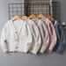 Pearl Snow Wool Cardigan Girls Sweater Medium And Large Children's Autumn And Winter Children's Sweater New Style_viptrois.com