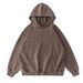 Vintage Washed Cotton Oversized Hoodie With Distressed Detail – Unisex Heavyweight Pullover Sweatshirt For Men & Women_viptrois.com