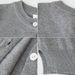 Shell-Button Knit Cardigan For Kids – Unisex Cotton Layering Piece (90cm-160cm, A-Class Safety, Soft & Breathable For Spring/Fall)_viptrois.com
