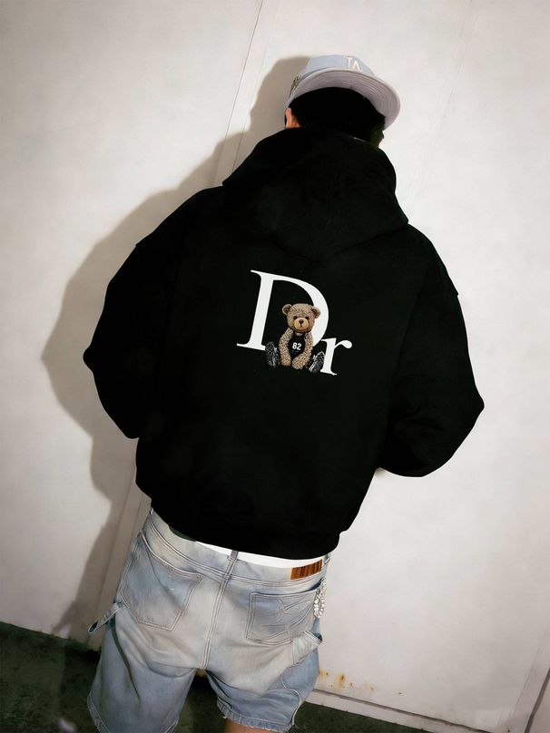 Men's Clothing European And American Foreign Trade Single Product Striped Design Unisex Spring Trend Single Product Hooded Sweatshirt Suit_viptrois.com