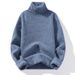 "Men's High Neck Pullover Sweater – Soft Knit Base Layer For Casual & Layered Outfits, Plus Size Available"_viptrois.com