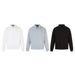 Men's Loose Turn-Down Collar Sweatshirt Vibe Trendy Brand Deconstructed Cut Solid Color Versatile Long Sleeve Polo Shirt_viptrois.com
