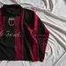 Oversized Letter-Embroidered Knit Sweater – Color-Block Streetwear (M-Xl, Red/Black, Red/Blue, Black/Blue, 90% Wool, Unisex Winter Pullover)_viptrois.com