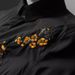 Men's Clothing Men's Summer Heart Art Short Sleeve Shirt Slim Fit Cotton Top Chinese Style Plum Blossom & Little Honeys Embroidery_viptrois.com
