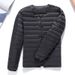 This Is A New Lightweight Down Jacket For Men With A Collarless, Warm Inner Lining. It Is A Large-sized Winter Coat With A Round Neck And V-neck_viptrois.com