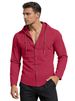 2026 European-style Men's Simple Cotton Casual Loose Breathable Long-sleeved Solid-color Hooded Shirt_viptrois.com