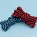 Two-tone Twill And Polka Dot Round Shoelaces With A Stylish Shoe Rope_viptrois.com