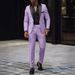 Men's Clothing Autumn Business Casual Suit Suit Wedding Groom Slim Suit_viptrois.com