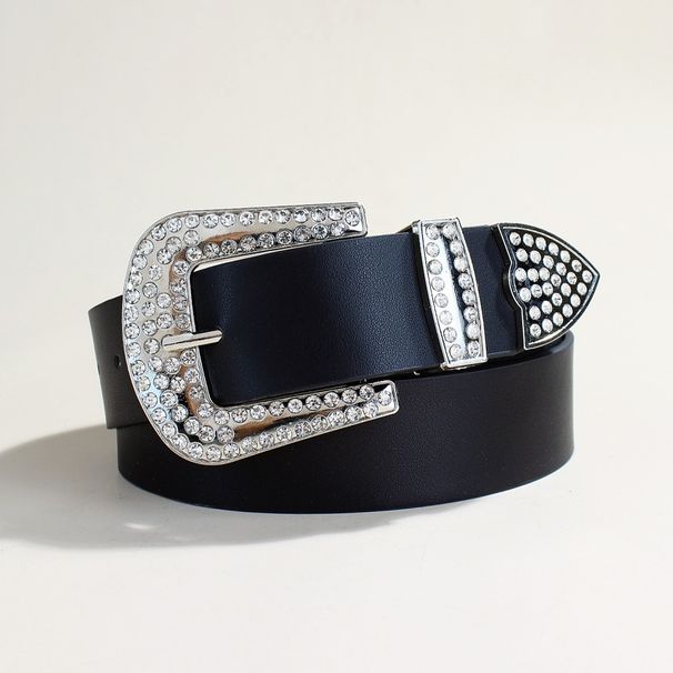 Fashion Rhinestone Belt For Women Diamond Belt Decoration Casual Pants Jeans Belt Waist Seal Trend_viptrois.com