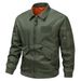 American Street Trend Bomber Jacket Men's Loose Casual Spring And Autumn Sports Outdoor Lapel Tooling Short Jacket_viptrois.com