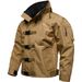 Men's Clothing New Heavyweight Outdoor Windproof Water Like Wide Type Jacket Functional Jacket Mountaineering Wear Resistant Jacket_viptrois.com