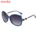 New Small Flower Decorated Sunglasses For Women High End Large Frame Elegant Retro Sunglasses Street Shooting Glasses_viptrois.com