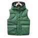 Men's Workwear Autumn Winter New Detachable Hat Cotton Korean Style Trendy Thickened Outerwear Warm Vest_viptrois.com