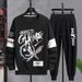 Men's Clothing Casual sports suit sweatshirt men's spring and autumn printed men's autumn clothes loose two piece suit men's clothing wholesale_viptrois.com